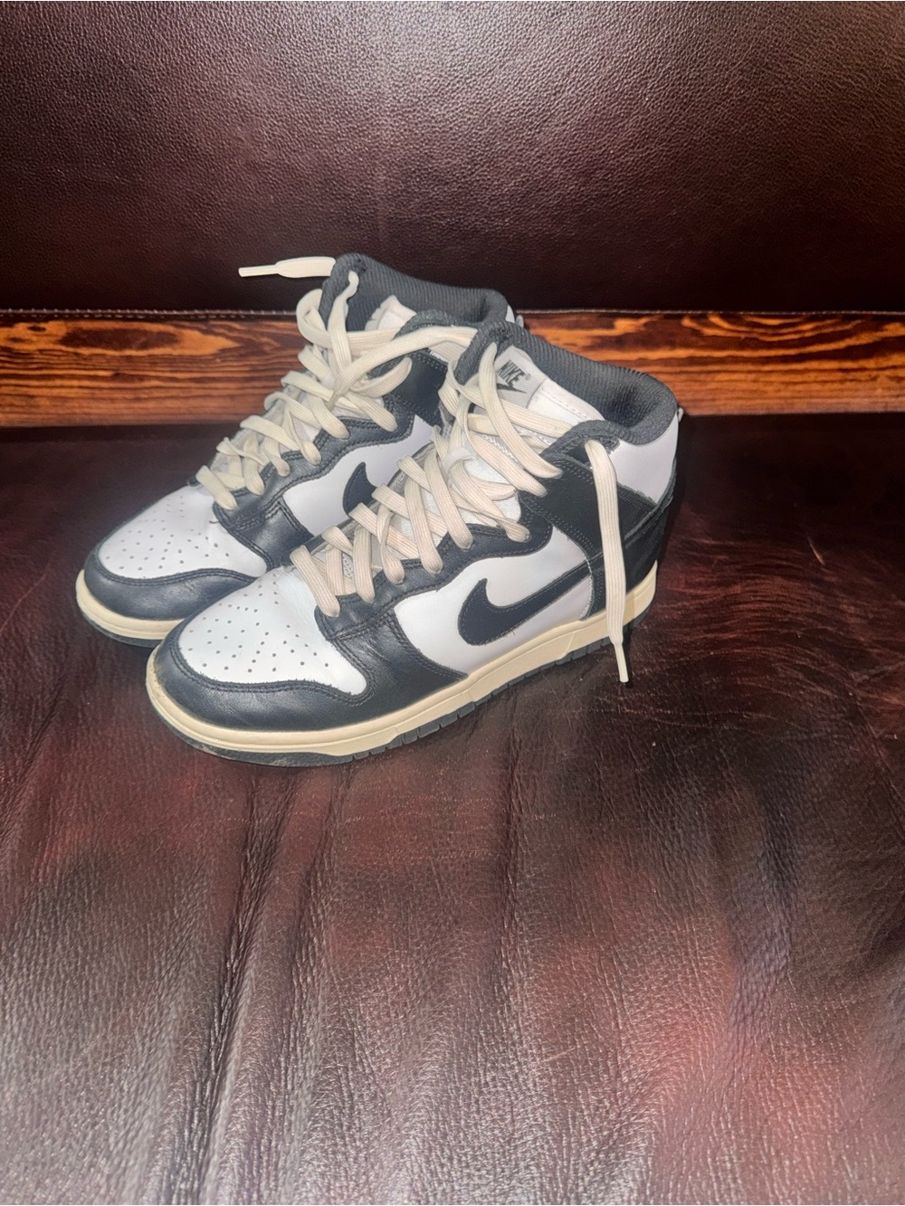 Nike Black and White High-Top Sneakers